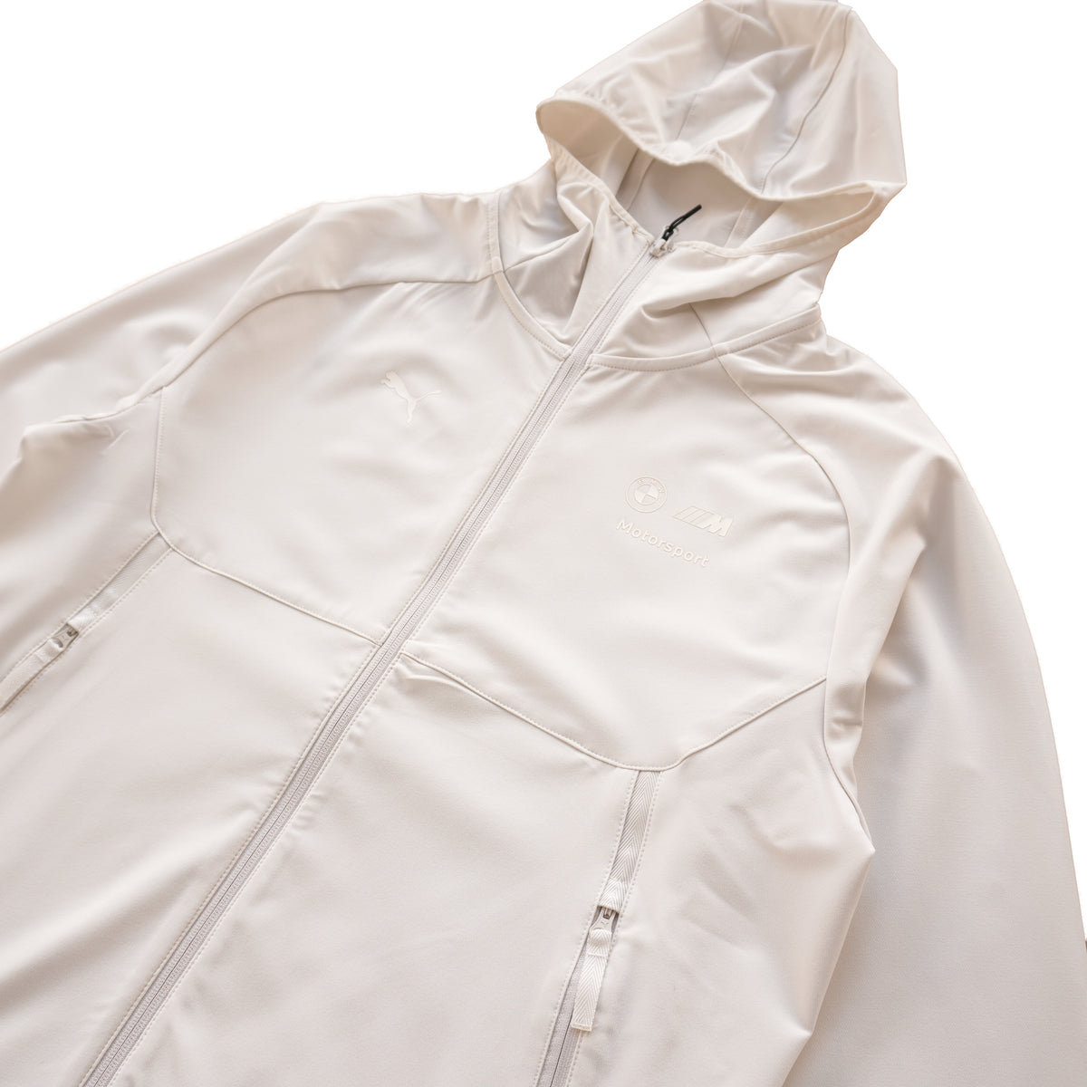 PUMA BMW M MOTORSPORT FULL-ZIP HOODIE – OFF WHITE