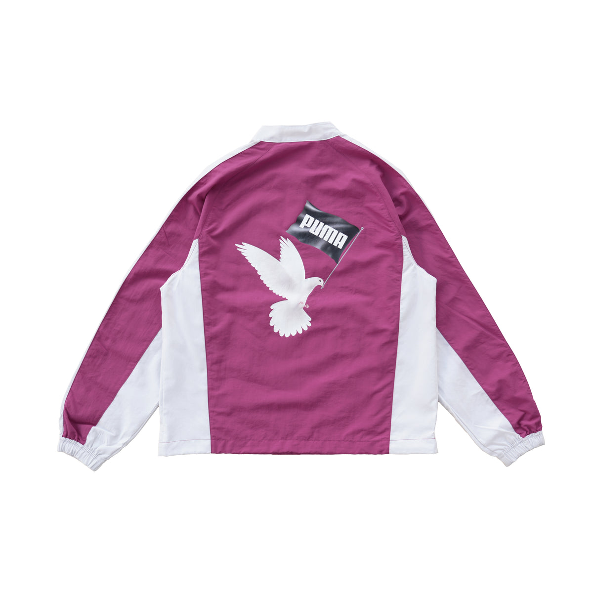 PUMA MÁS TIEMPO HALF-ZIP TRACK JACKET – MAGENTA / WHITE