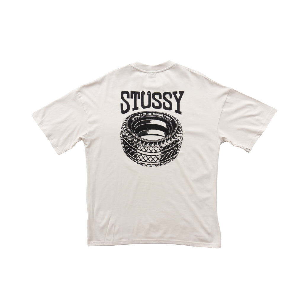 STÜSSY BUILT TOUGH GRAPHIC T-SHIRT – BEIGE