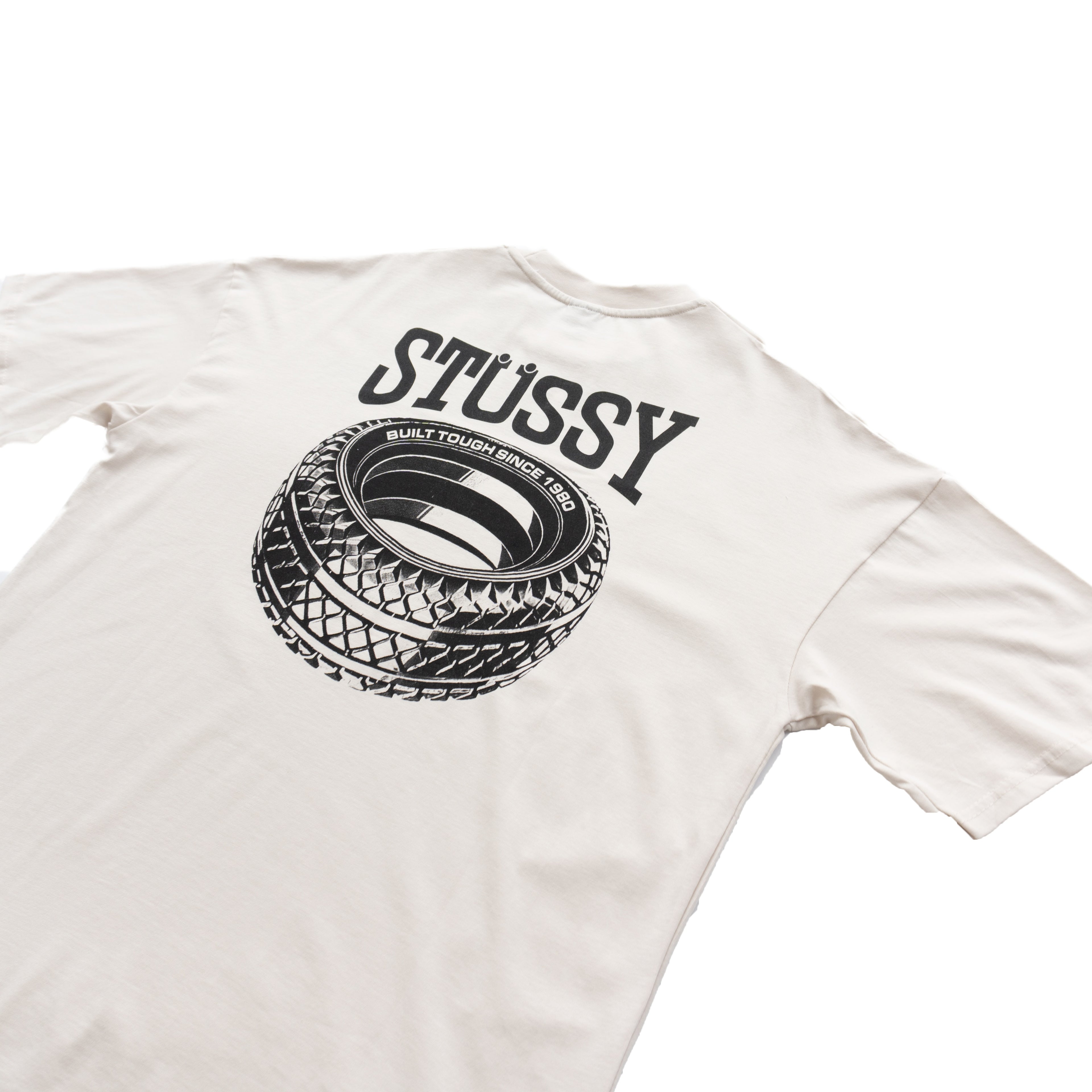 STÜSSY BUILT TOUGH GRAPHIC T-SHIRT – BEIGE