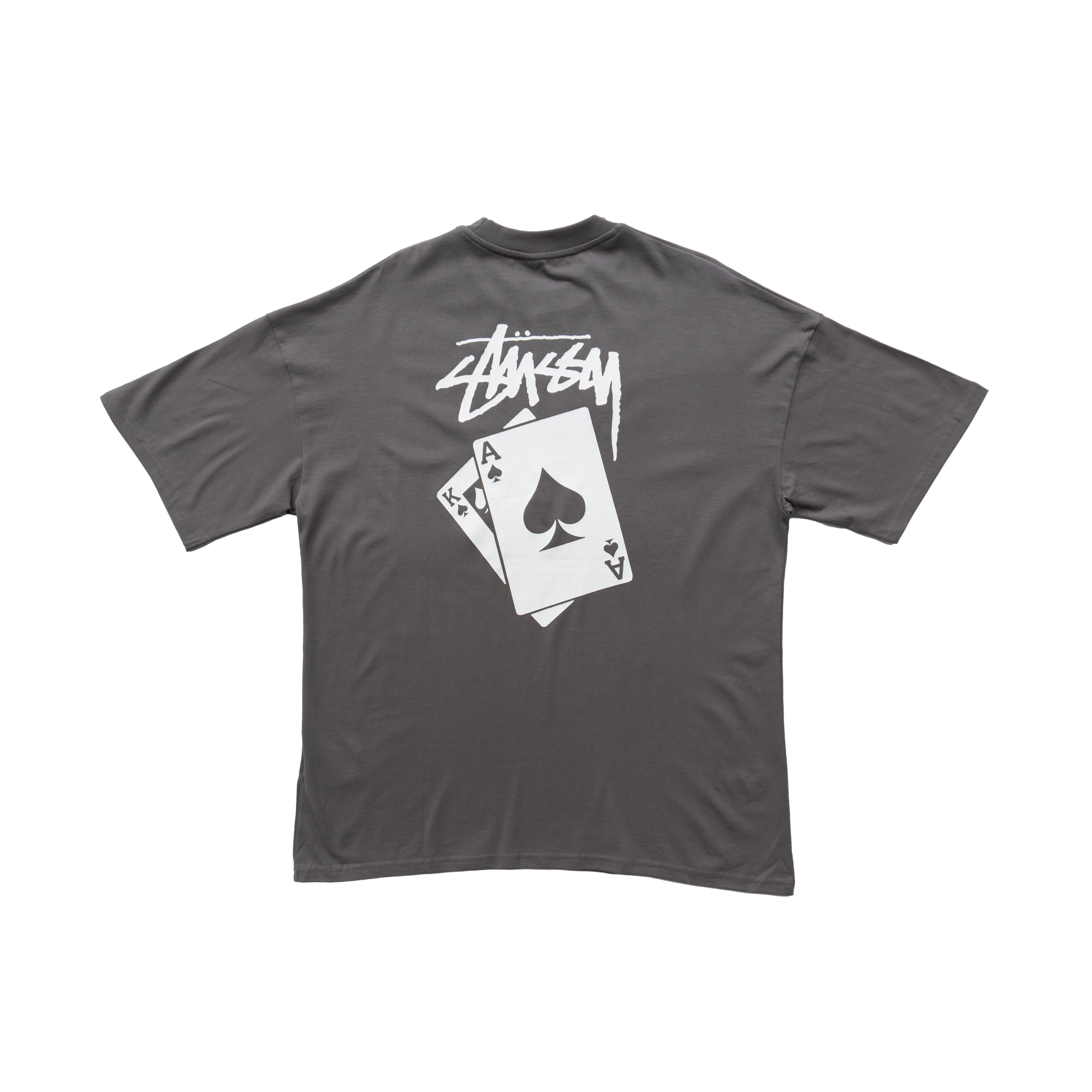 STÜSSY PLAYING CARDS GRAPHIC T-SHIRT – DARK GREEN