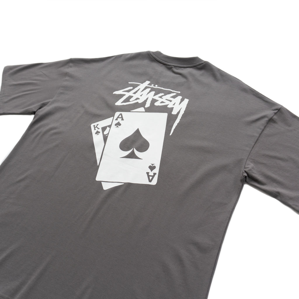 STÜSSY PLAYING CARDS GRAPHIC T-SHIRT – DARK GREEN