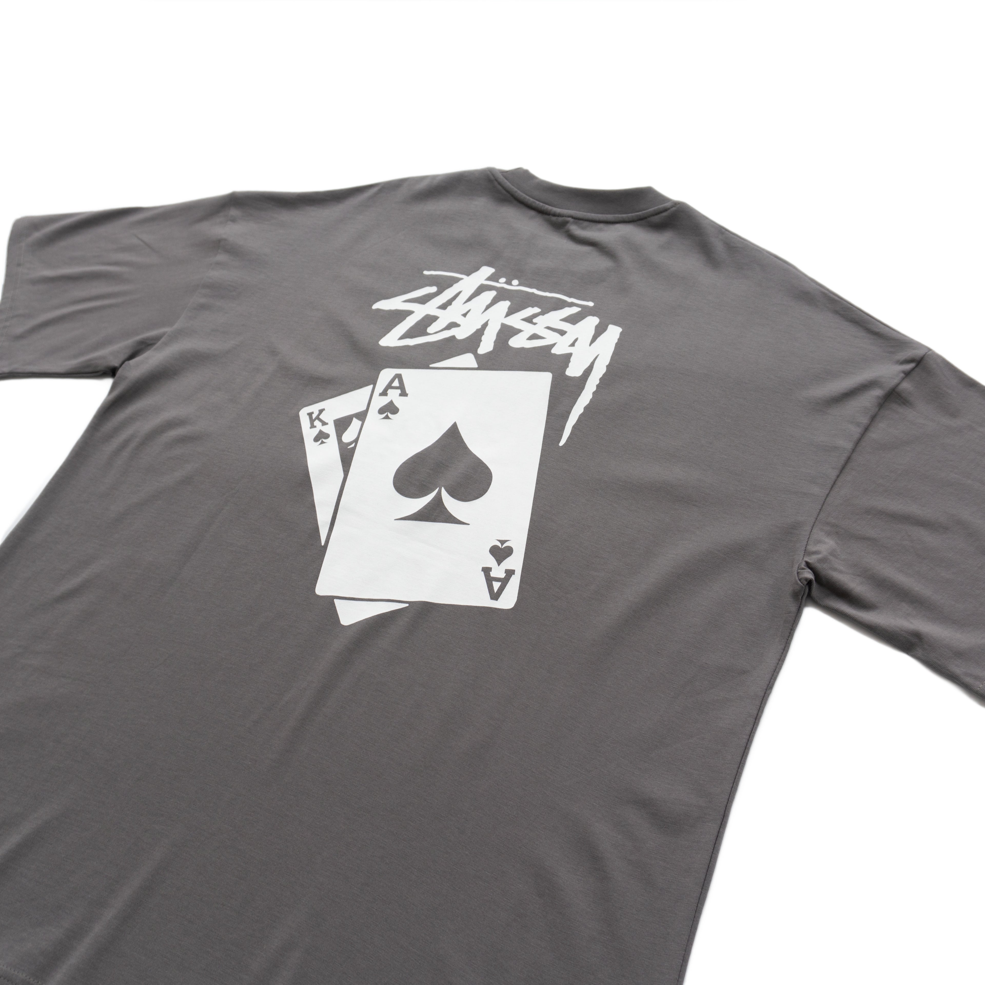STÜSSY PLAYING CARDS GRAPHIC T-SHIRT – DARK GREEN