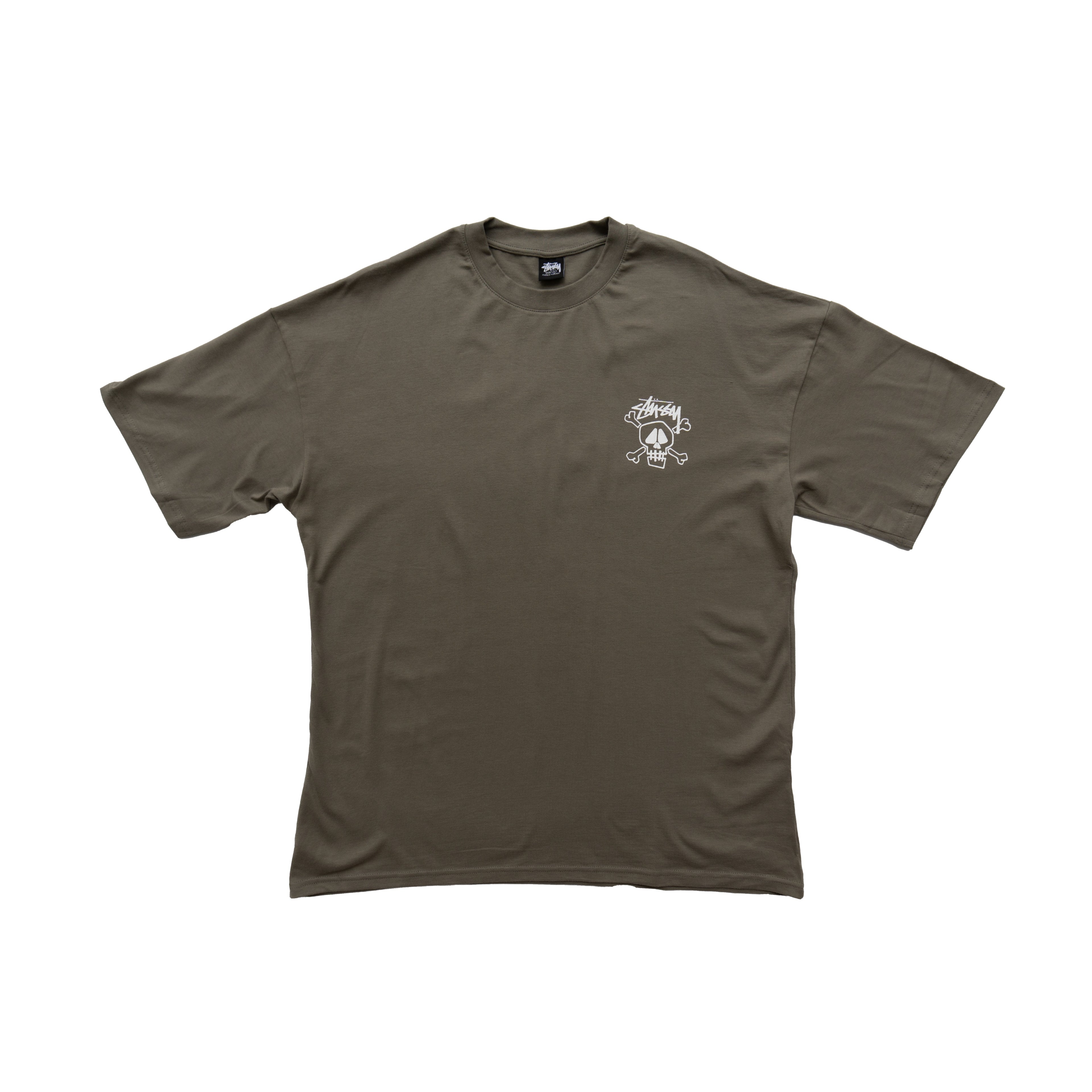 STÜSSY SKULL GRAPHIC T-SHIRT – BROWN