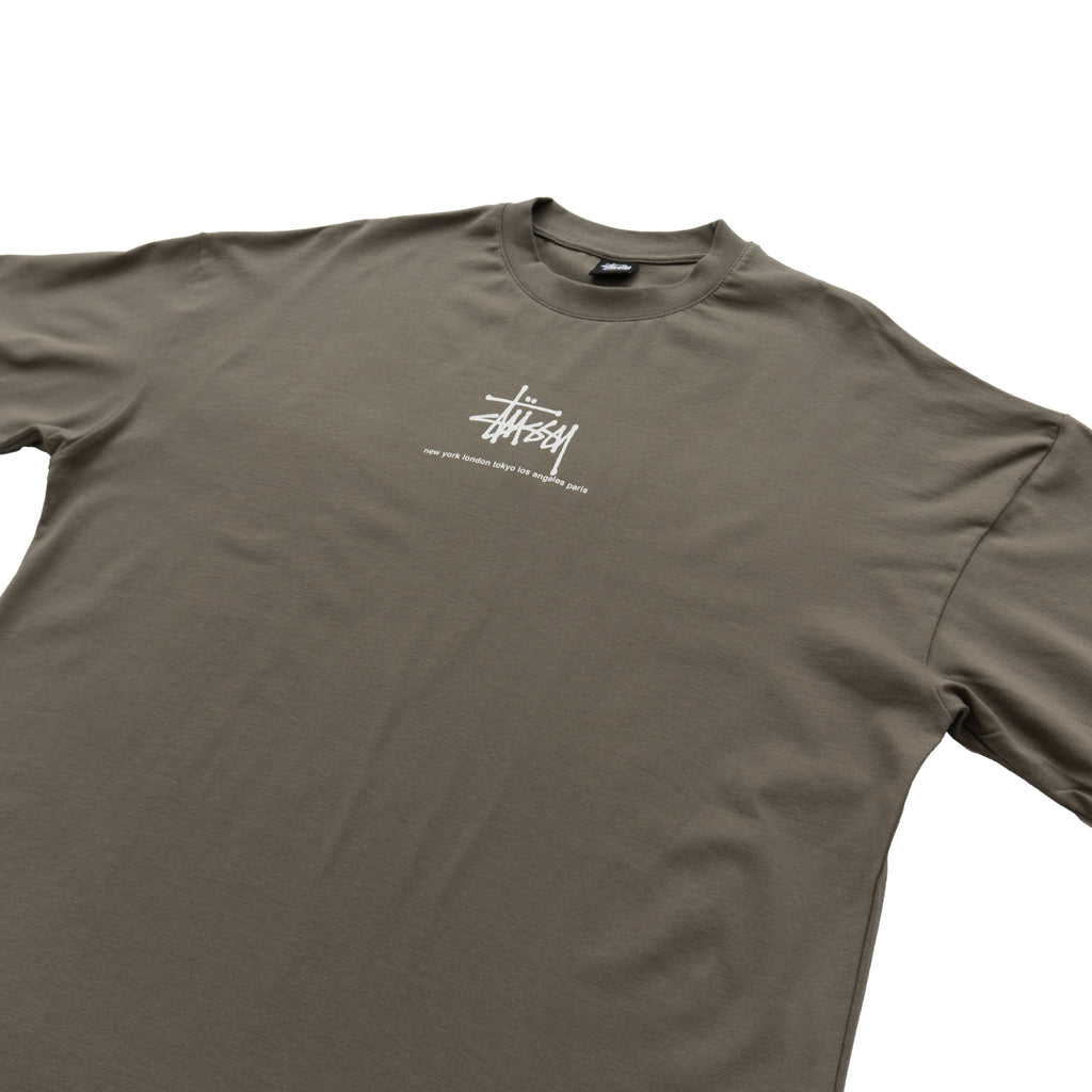 STÜSSY STOCK LOGO T-SHIRT – OLIVE