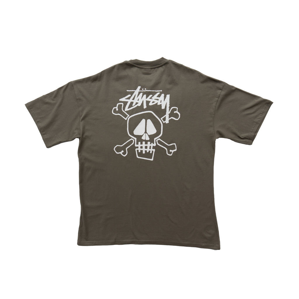 STÜSSY SKULL GRAPHIC T-SHIRT – BROWN
