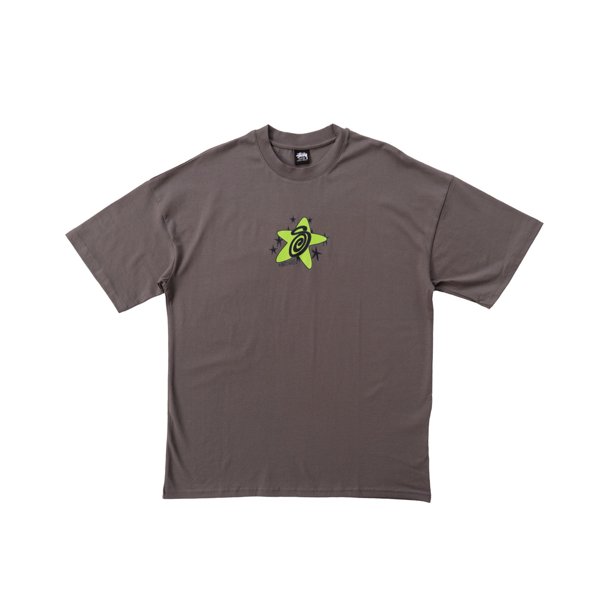 STÜSSY STAR SPIRAL T-SHIRT - KHAKI