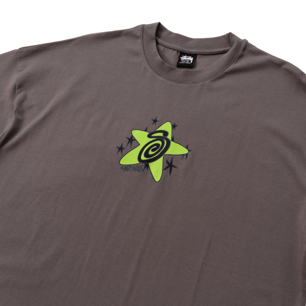 STÜSSY STAR SPIRAL T-SHIRT - KHAKI