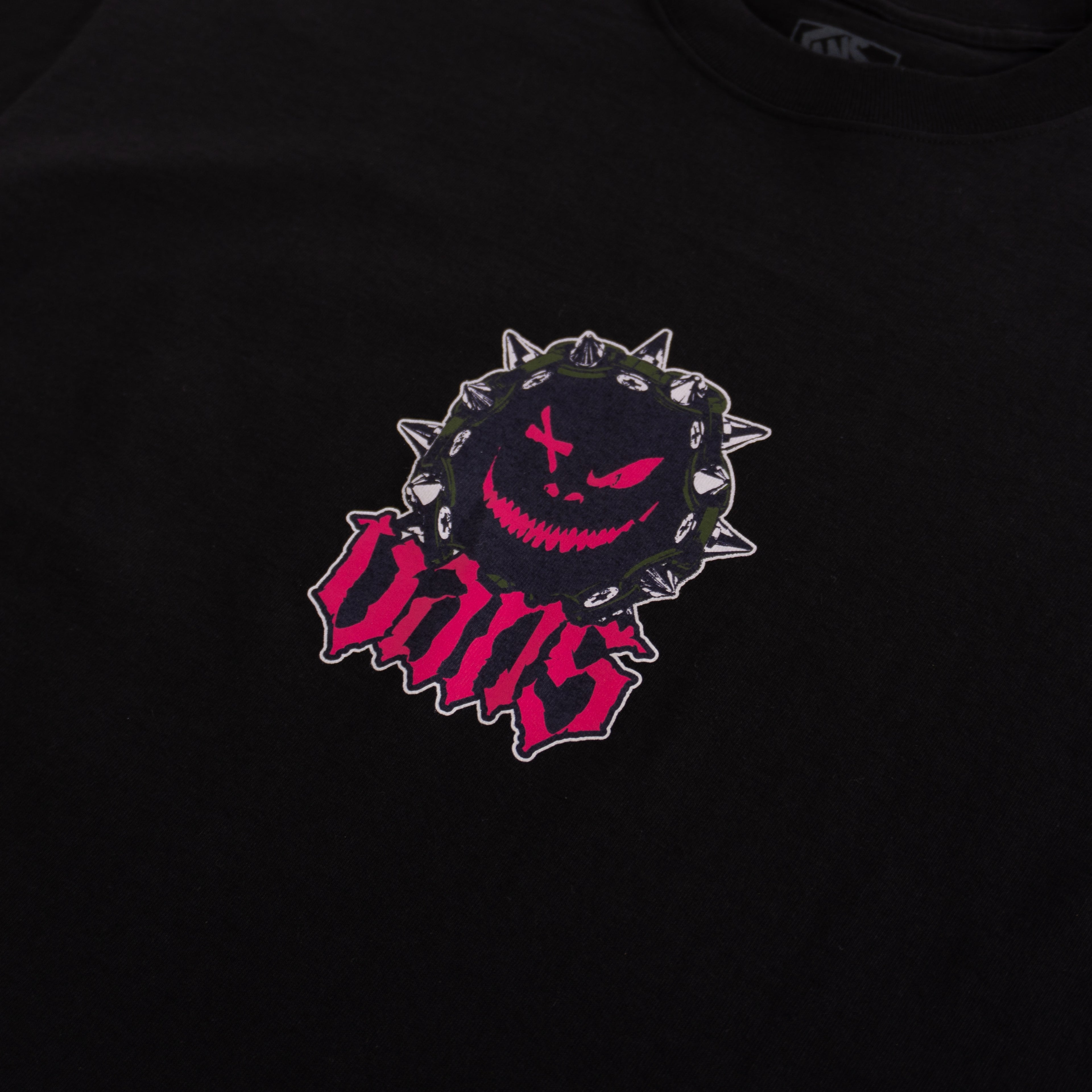 VANS SPIKED SMILE GRAPHIC T-SHIRT – BLACK