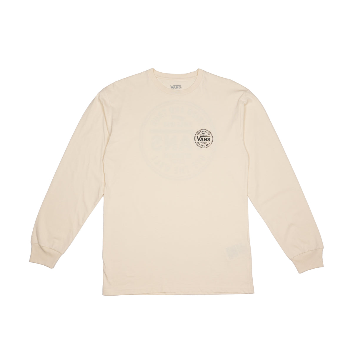 VANS TRIED AND TRUE LONG SLEEVE T-SHIRT – CREAM