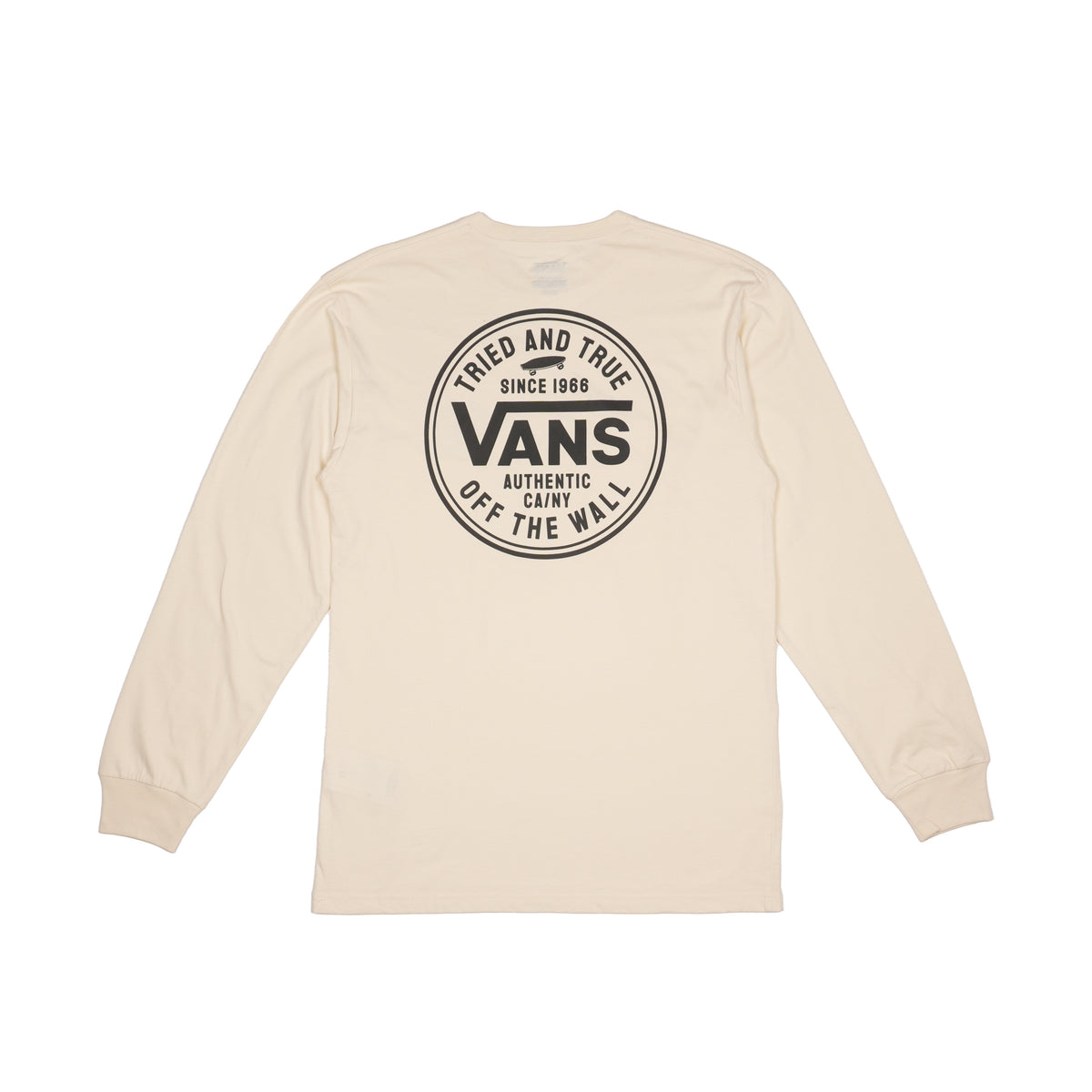 VANS TRIED AND TRUE LONG SLEEVE T-SHIRT – CREAM