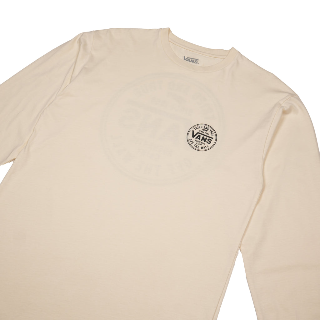 VANS TRIED AND TRUE LONG SLEEVE T-SHIRT – CREAM