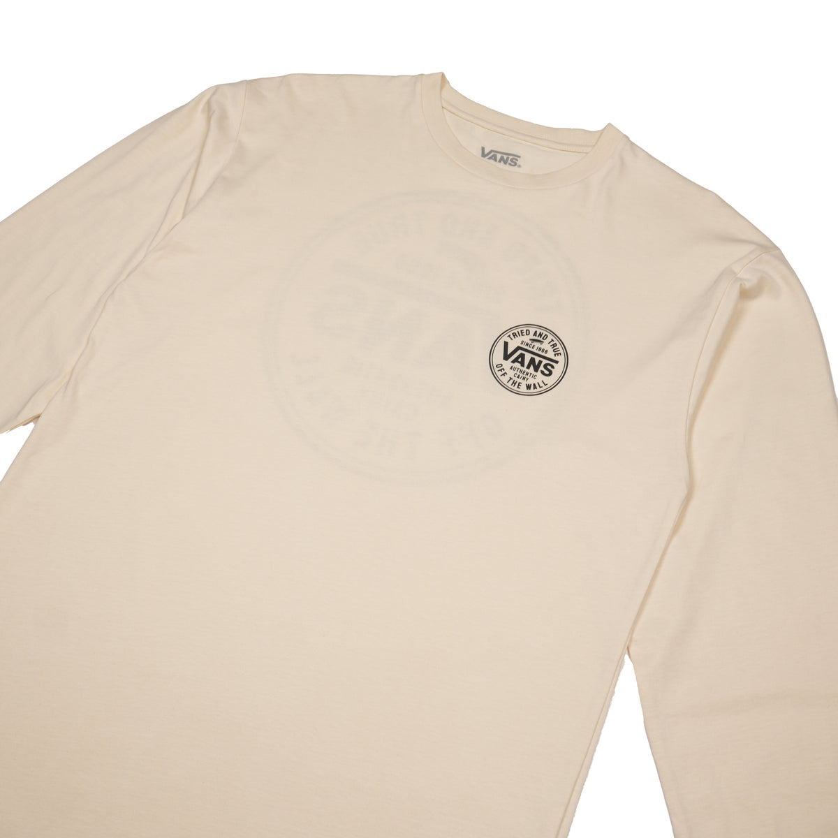 VANS TRIED AND TRUE LONG SLEEVE T-SHIRT – CREAM