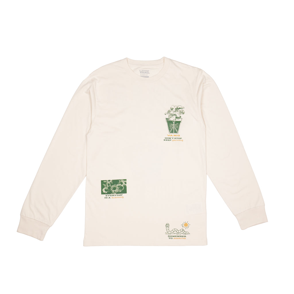 VANS EVERYDAY WE GROW LONG SLEEVE T-SHIRT – CREAM