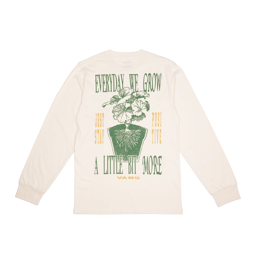 VANS EVERYDAY WE GROW LONG SLEEVE T-SHIRT – CREAM