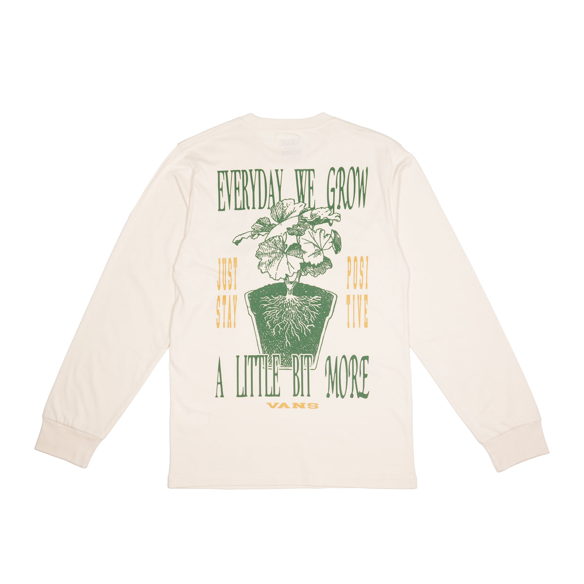 VANS EVERYDAY WE GROW LONG SLEEVE T-SHIRT – CREAM