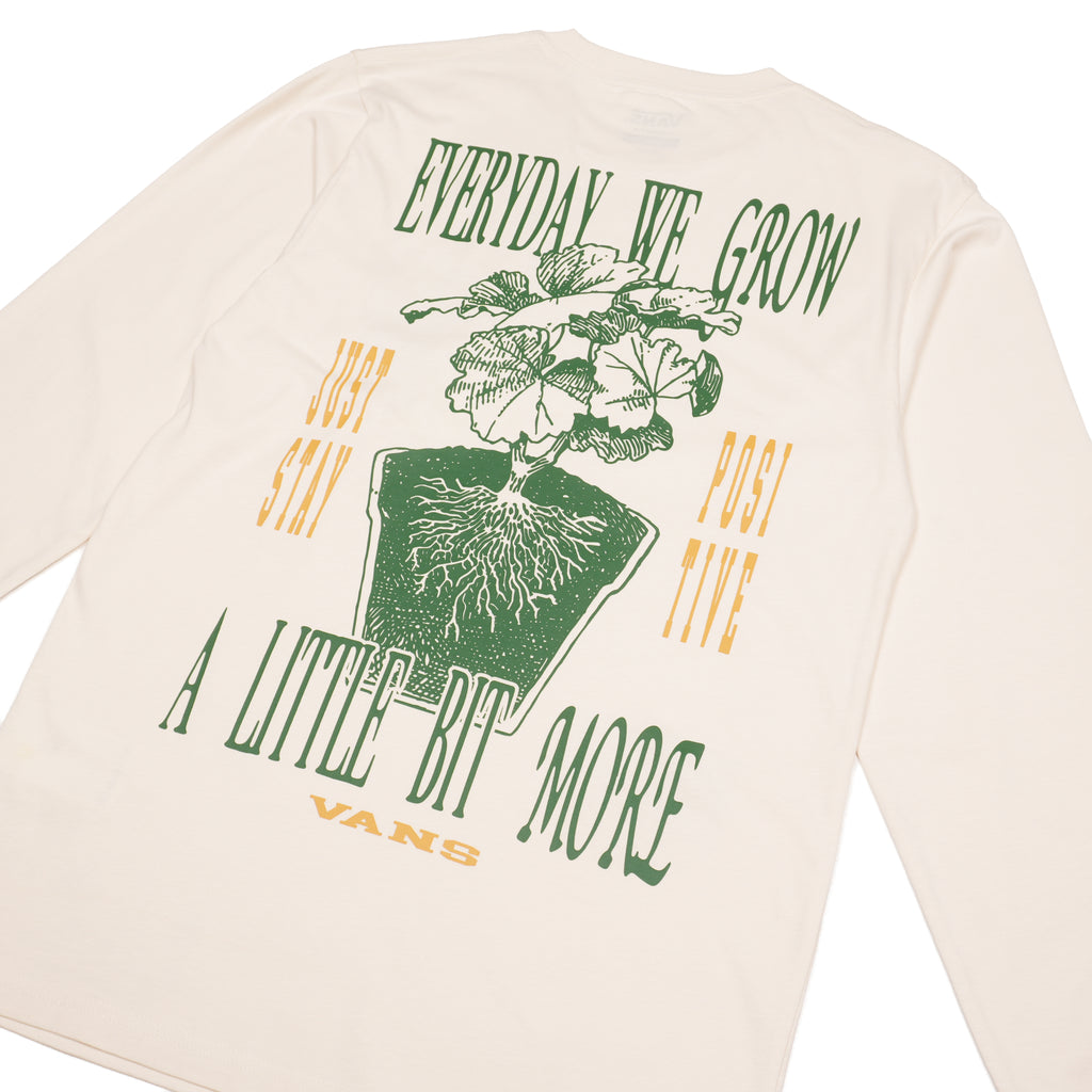 VANS EVERYDAY WE GROW LONG SLEEVE T-SHIRT – CREAM