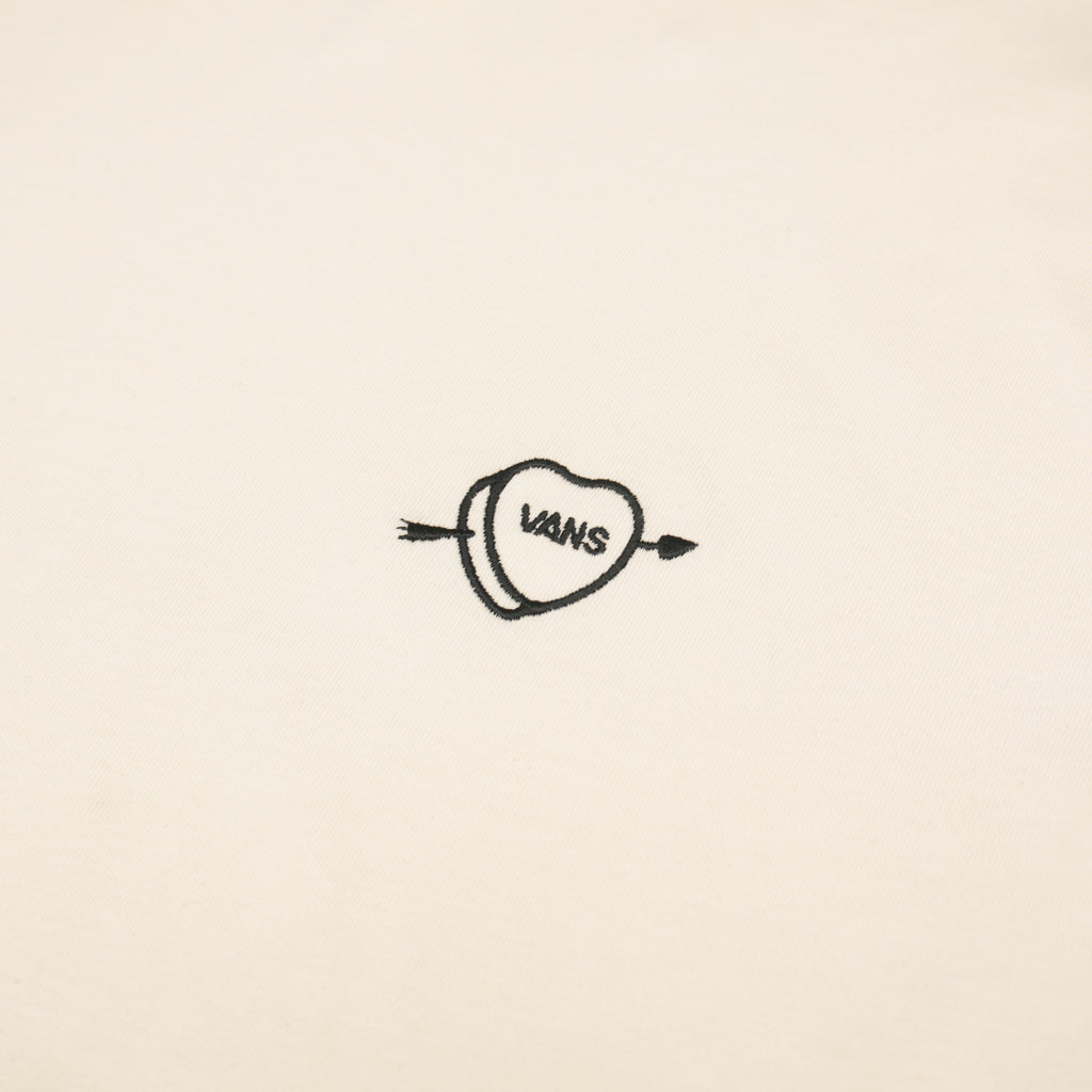 VANS HEART & SKELETON LONG SLEEVE T-SHIRT – CREAM