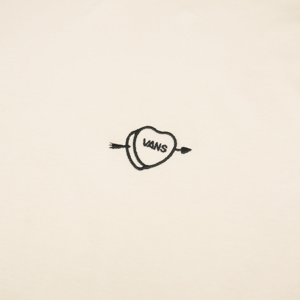 VANS HEART & SKELETON LONG SLEEVE T-SHIRT – CREAM