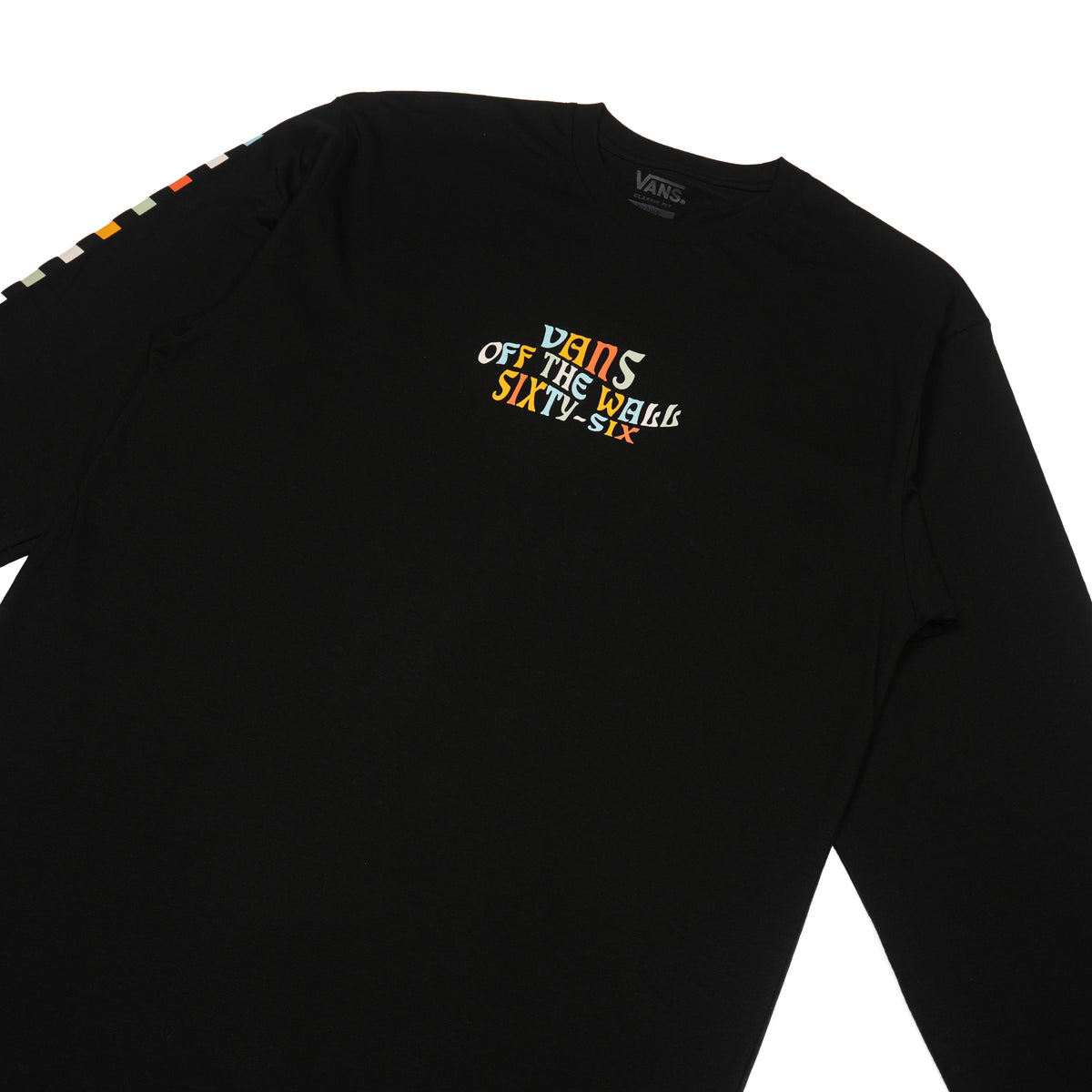 VANS OFF THE WALL SIXTY-SIX LONG SLEEVE T-SHIRT – BLACK