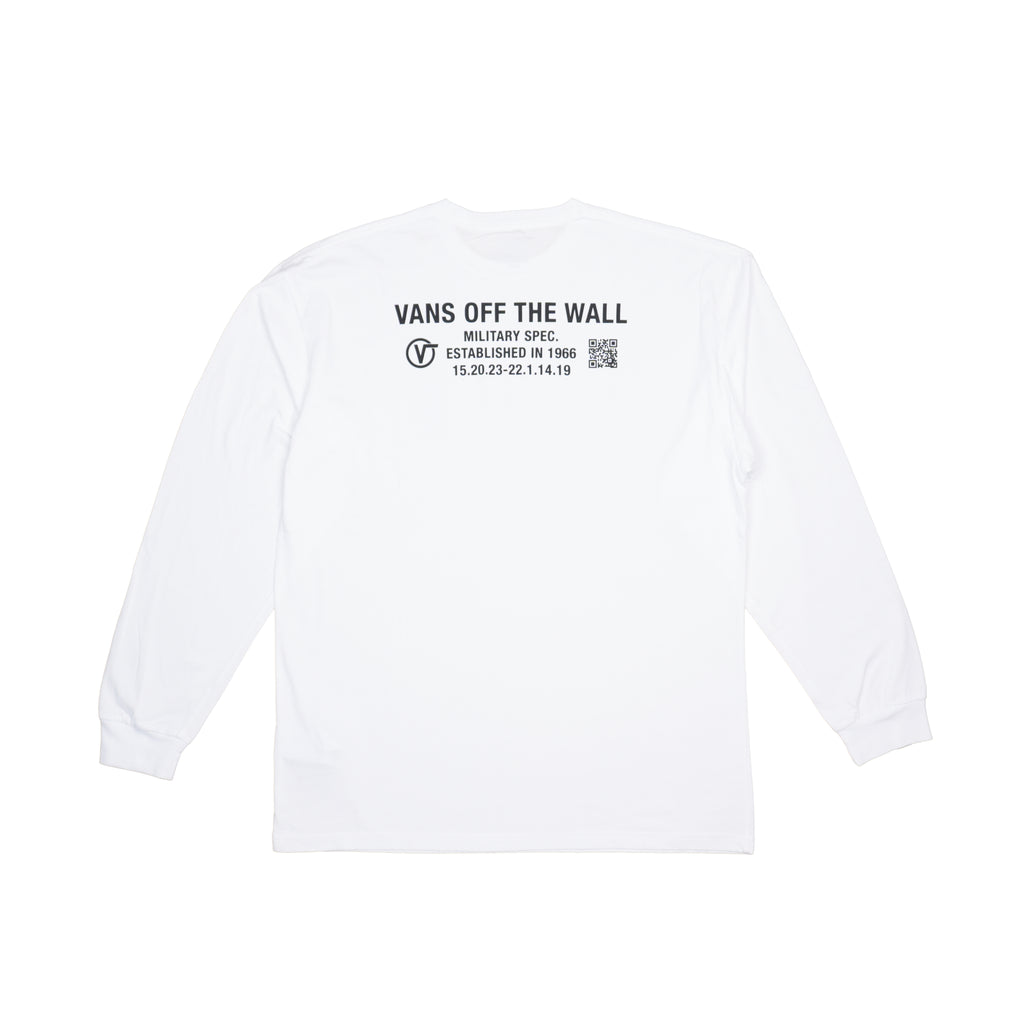 VANS MILITARY SPEC LONG SLEEVE T-SHIRT – WHITE