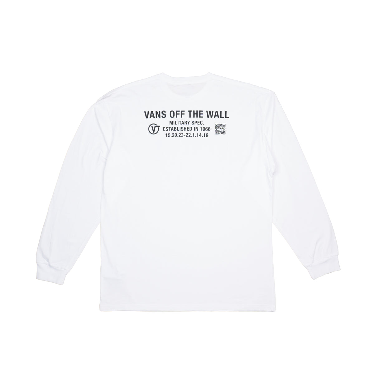VANS MILITARY SPEC LONG SLEEVE T-SHIRT – WHITE