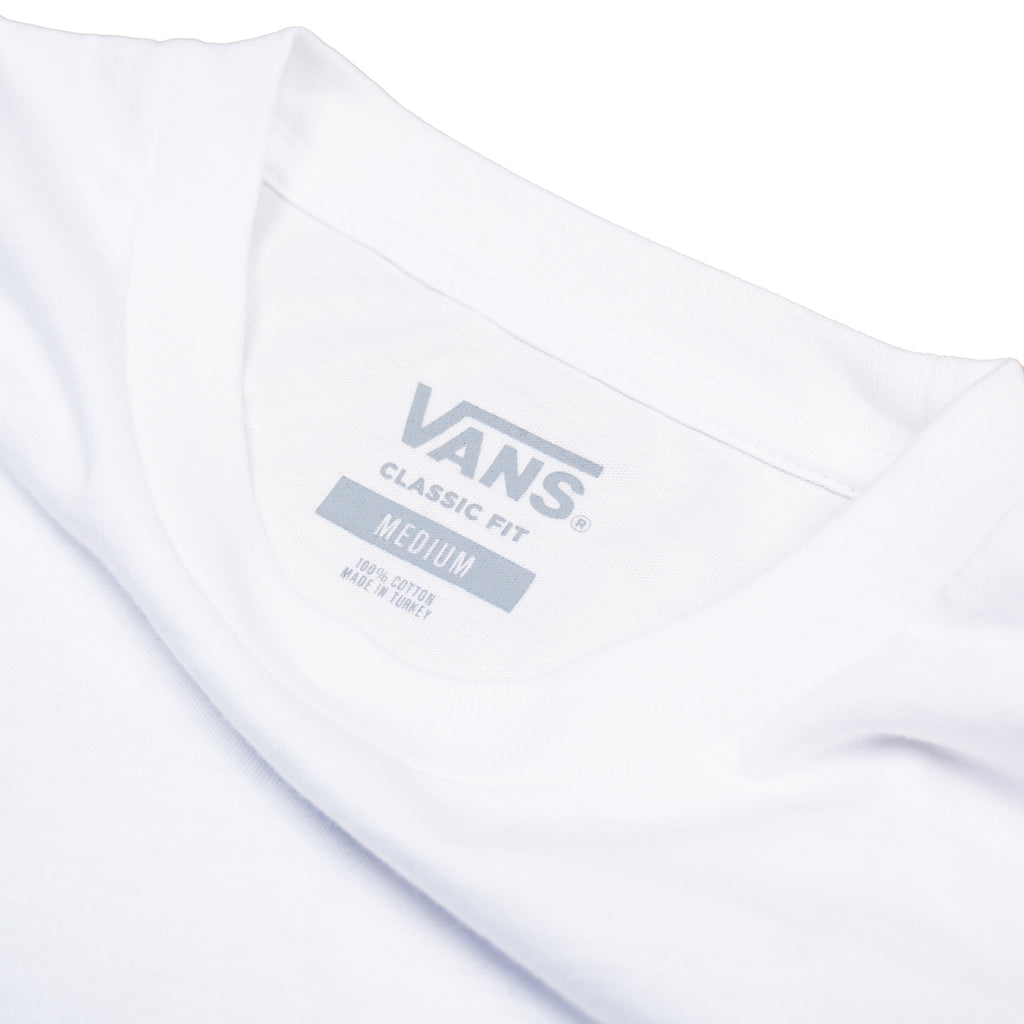 VANS SKULL & ROSES LONG SLEEVE T-SHIRT – WHITE
