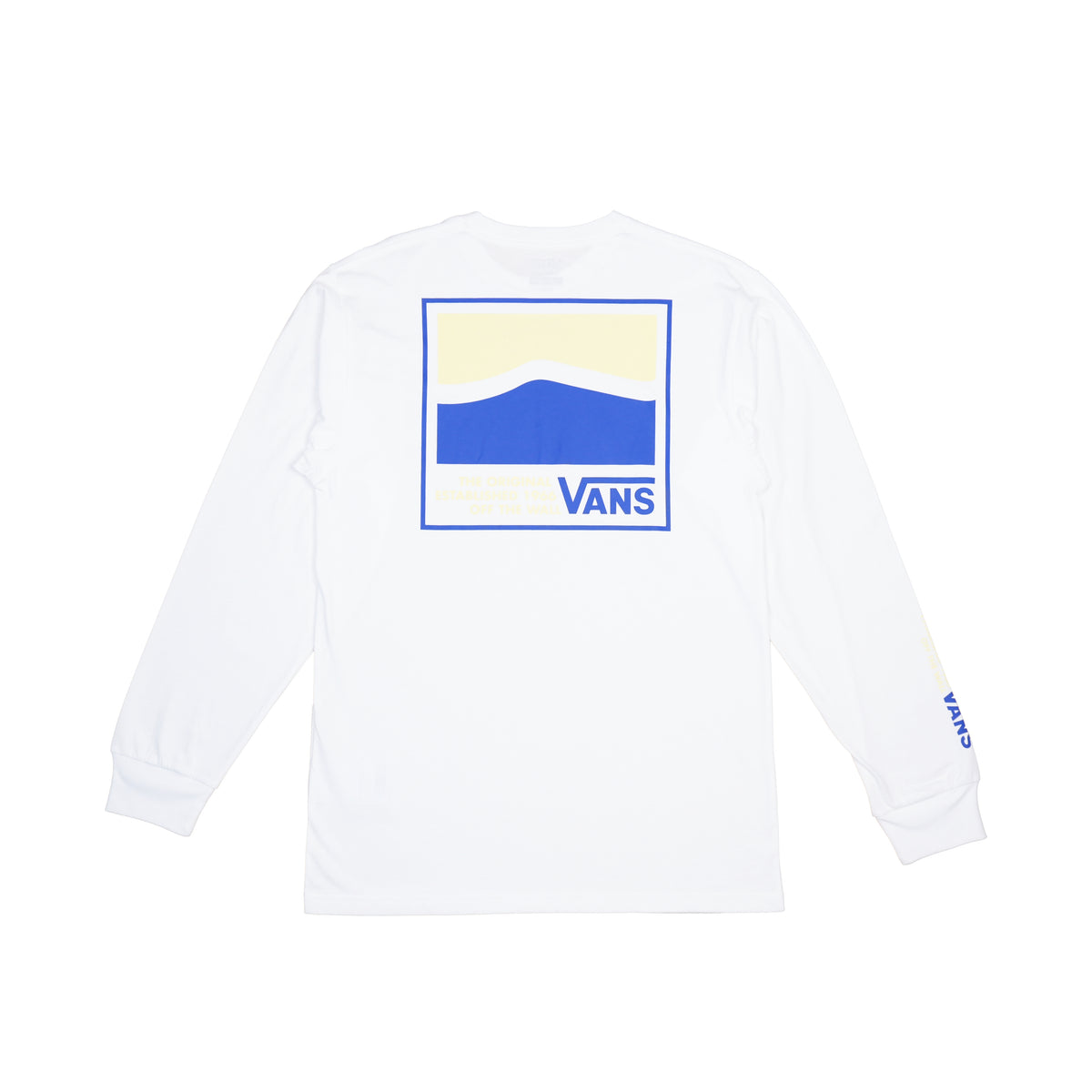 VANS OFF THE WALL WAVE LONG SLEEVE T-SHIRT – WHITE