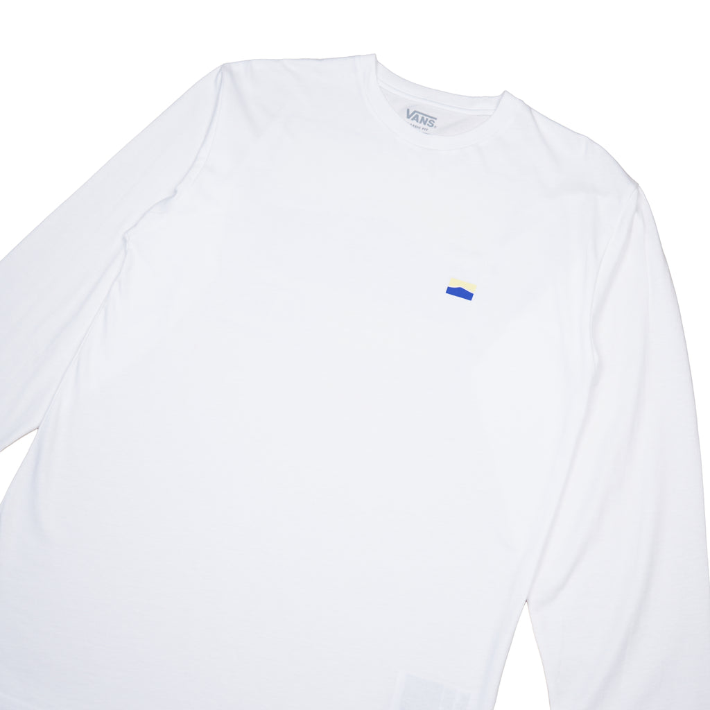 VANS OFF THE WALL WAVE LONG SLEEVE T-SHIRT – WHITE