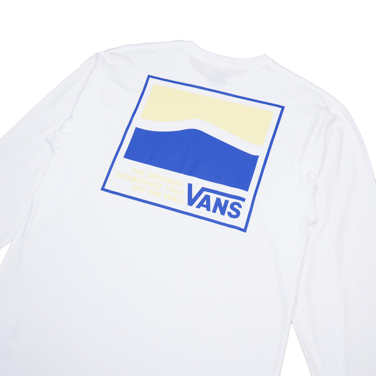 VANS OFF THE WALL WAVE LONG SLEEVE T-SHIRT – WHITE